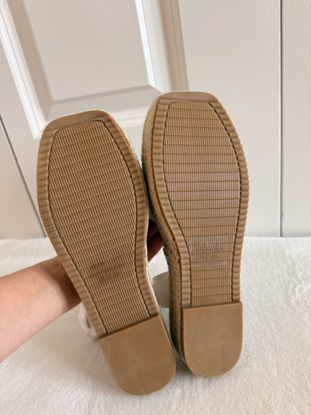 White Espadrille Platform Sandals - Picture 5 of 5